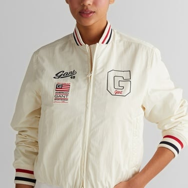  GANT Kadın Krem Hakim Yaka Logolu Ceket