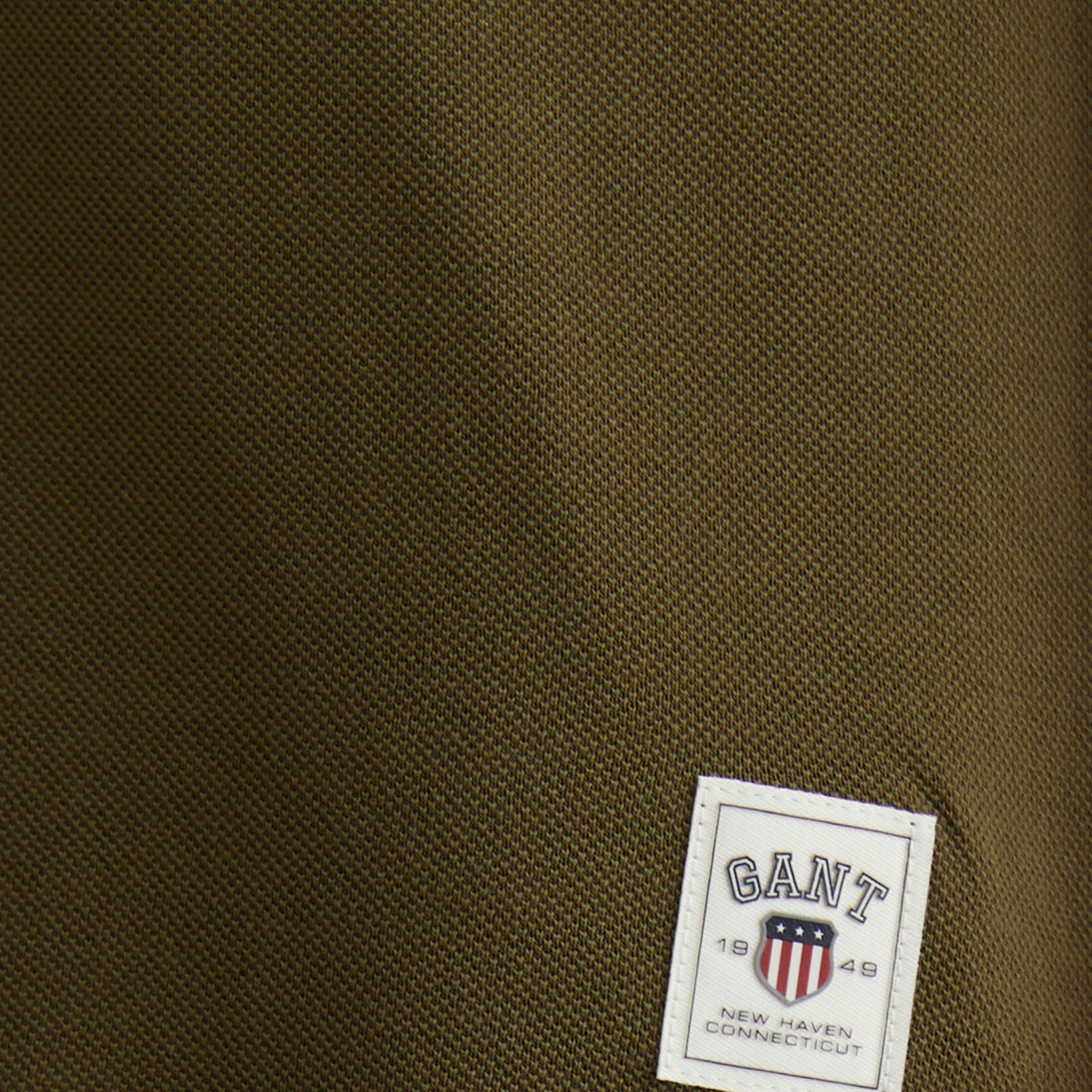 GANT Erkek Yeşil Relaxed Fit Bisiklet Yaka Logolu T-Shirt