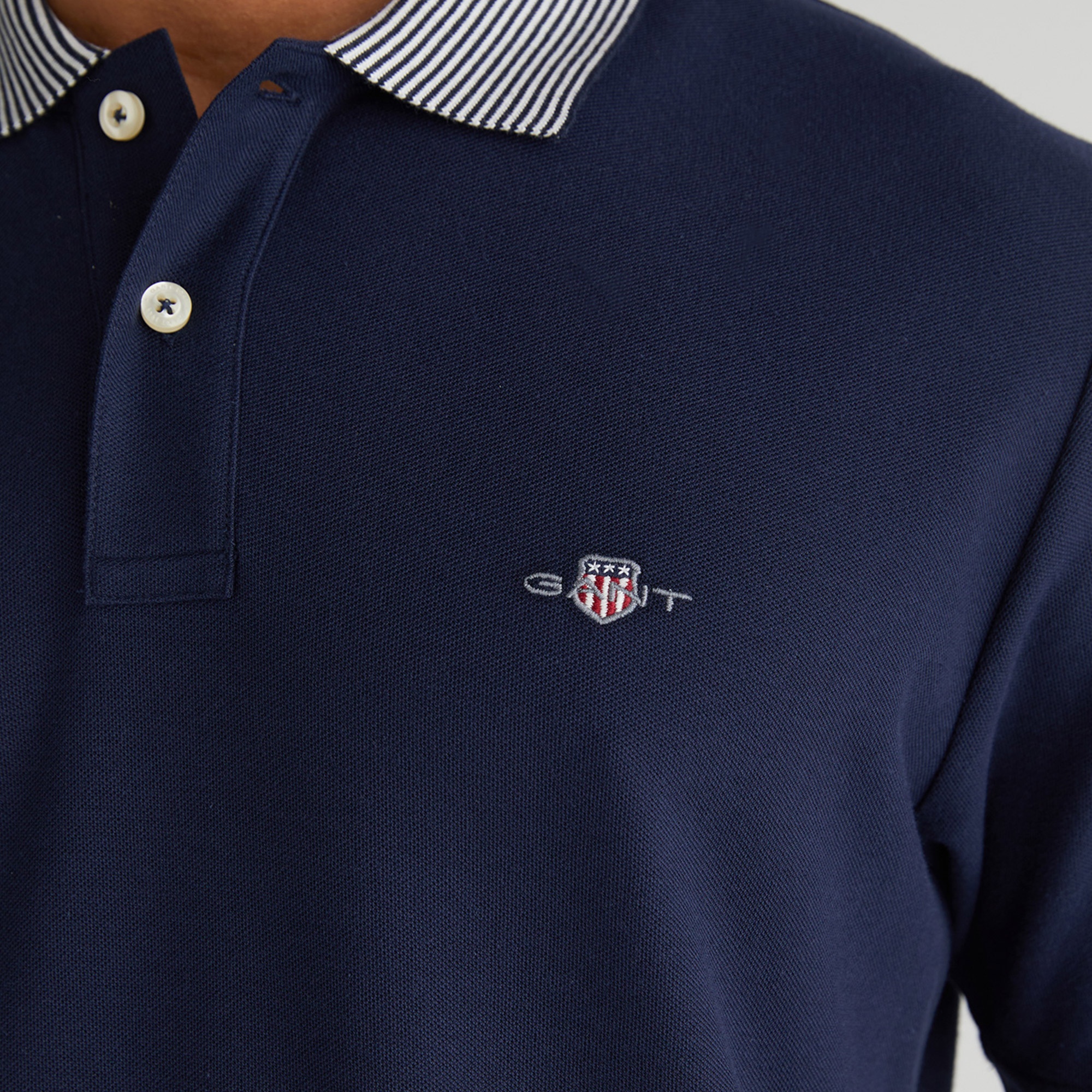 GANT Erkek Lacivert Regular Fit Polo