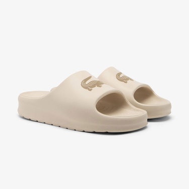 Lacoste Serve Slide 2.0 Erkek Kahverengi Terlik