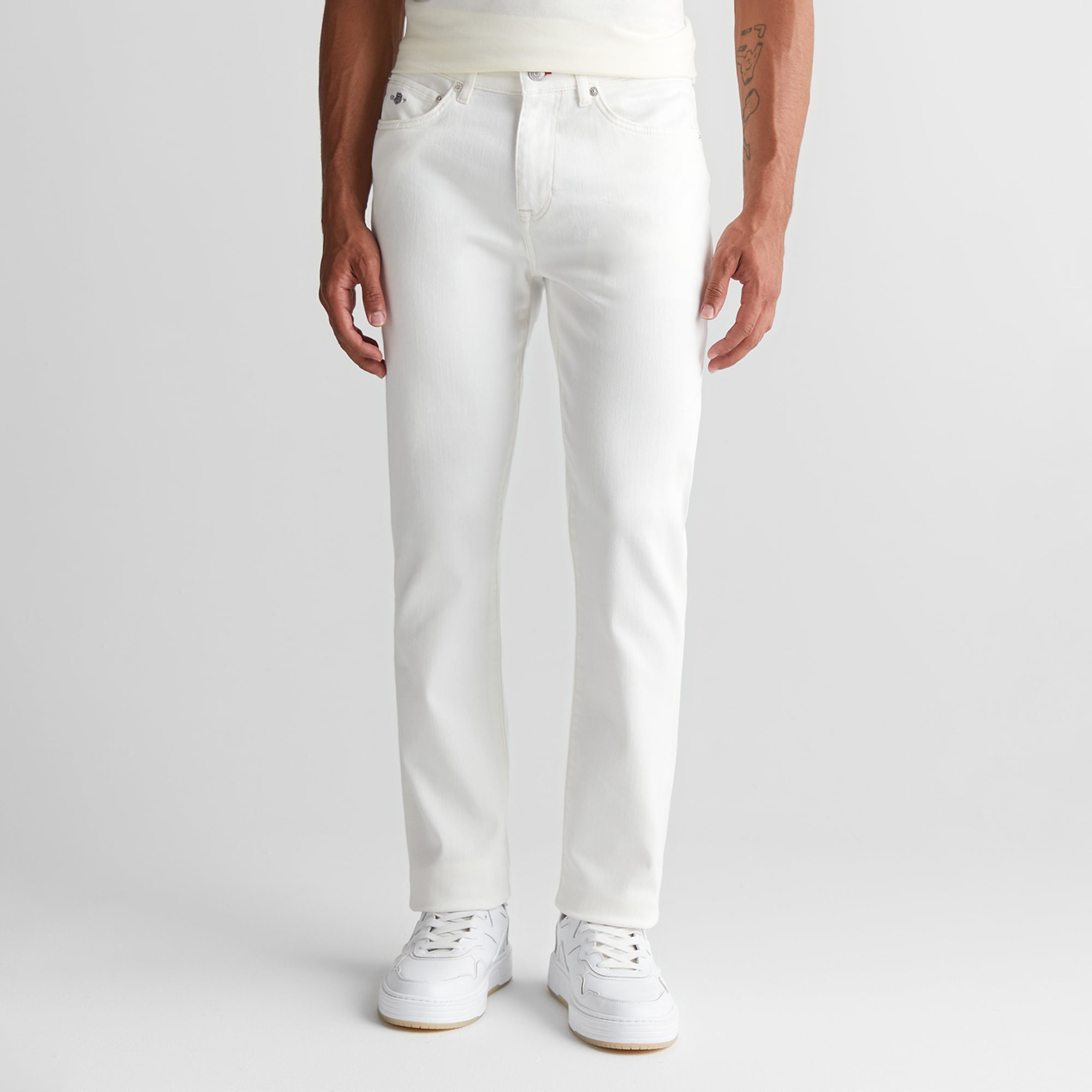 GANT Erkek Krem Regular Fit Pantolon