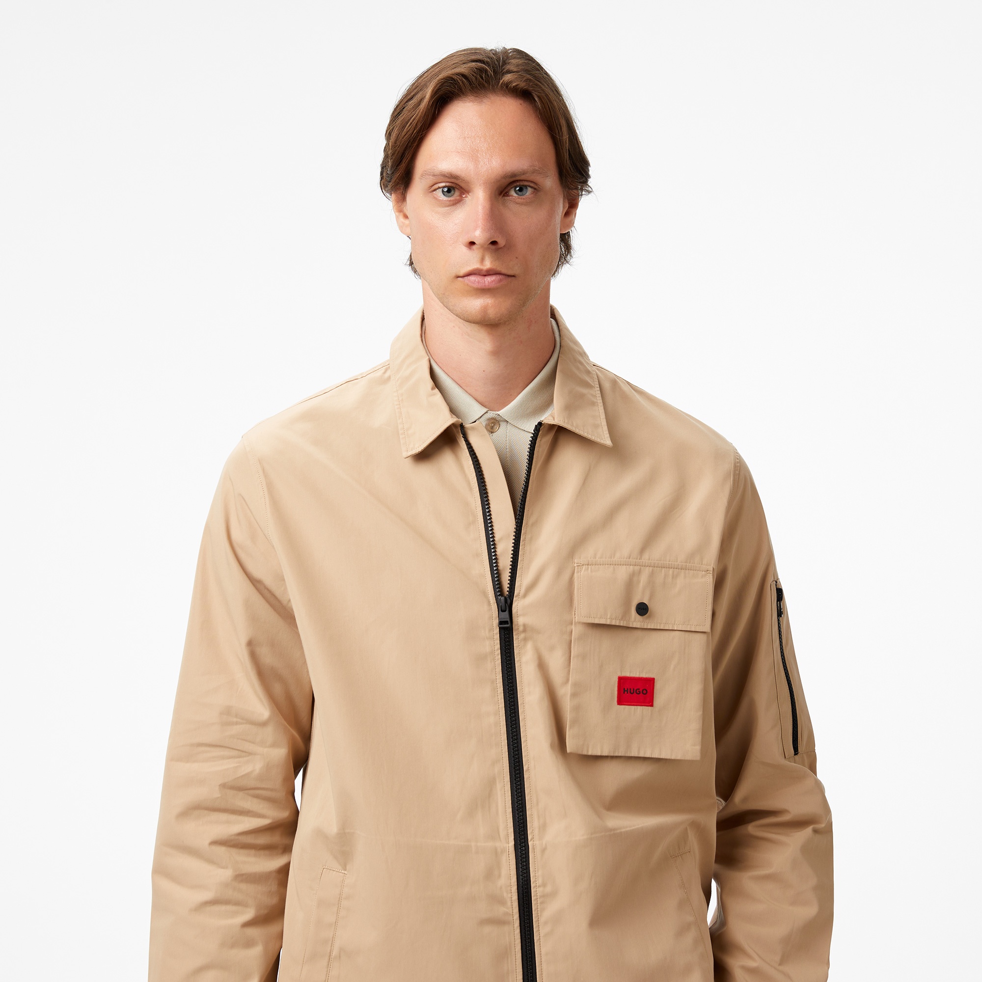 Hugo Emmond Erkek Bej Gömlek