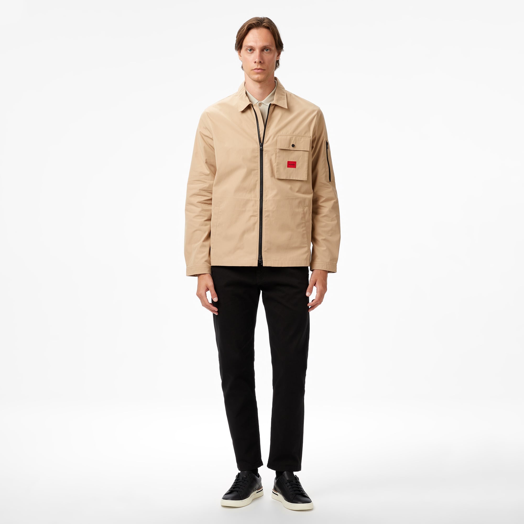 Hugo Emmond Erkek Bej Gömlek