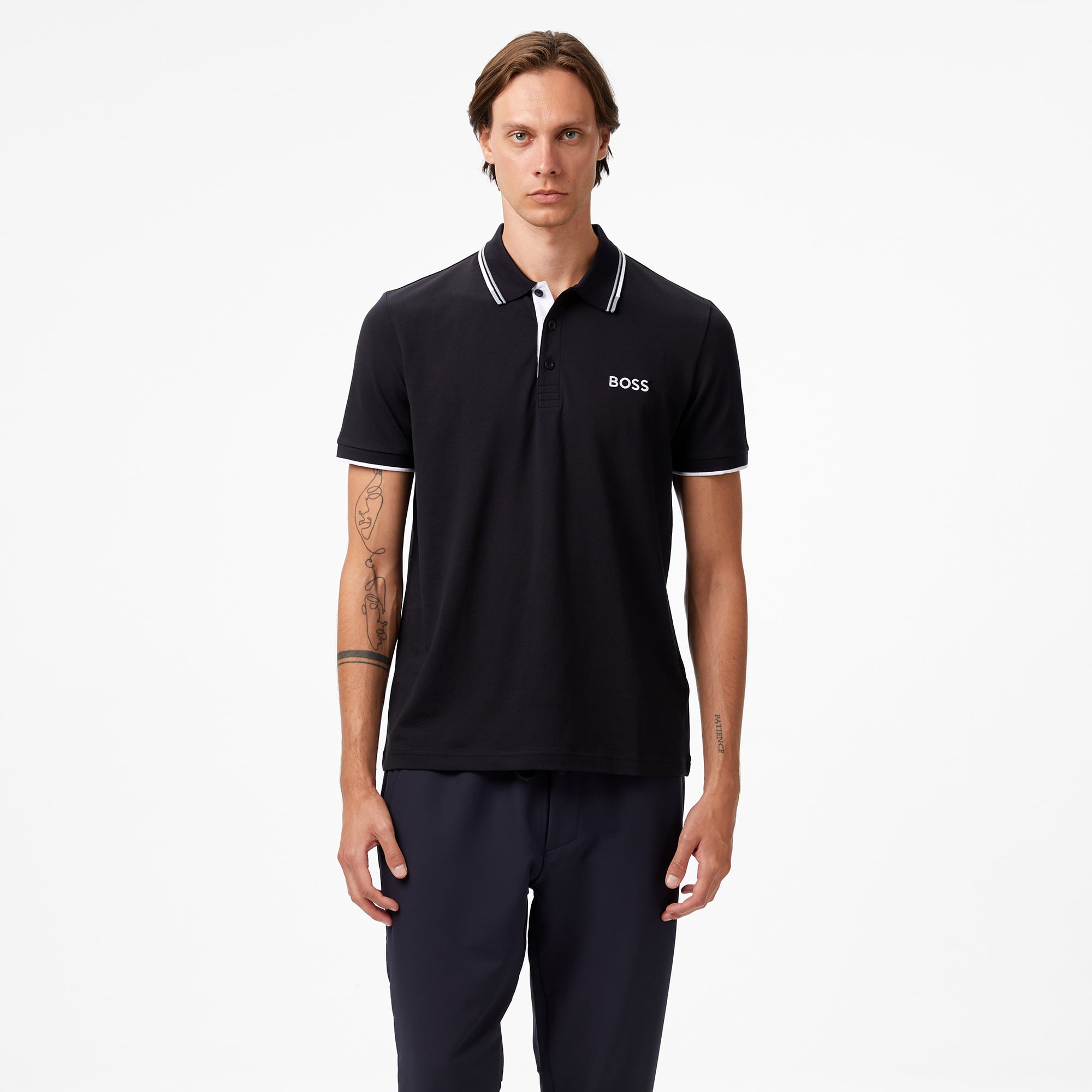  Boss Paddy Pro Erkek Koyu Mavi Polo