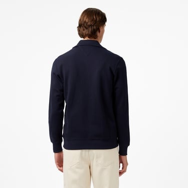  Tommy Hilfiger Essential Terry Stand Collar Erkek Fermuarlı Lacivert Sweatshirt