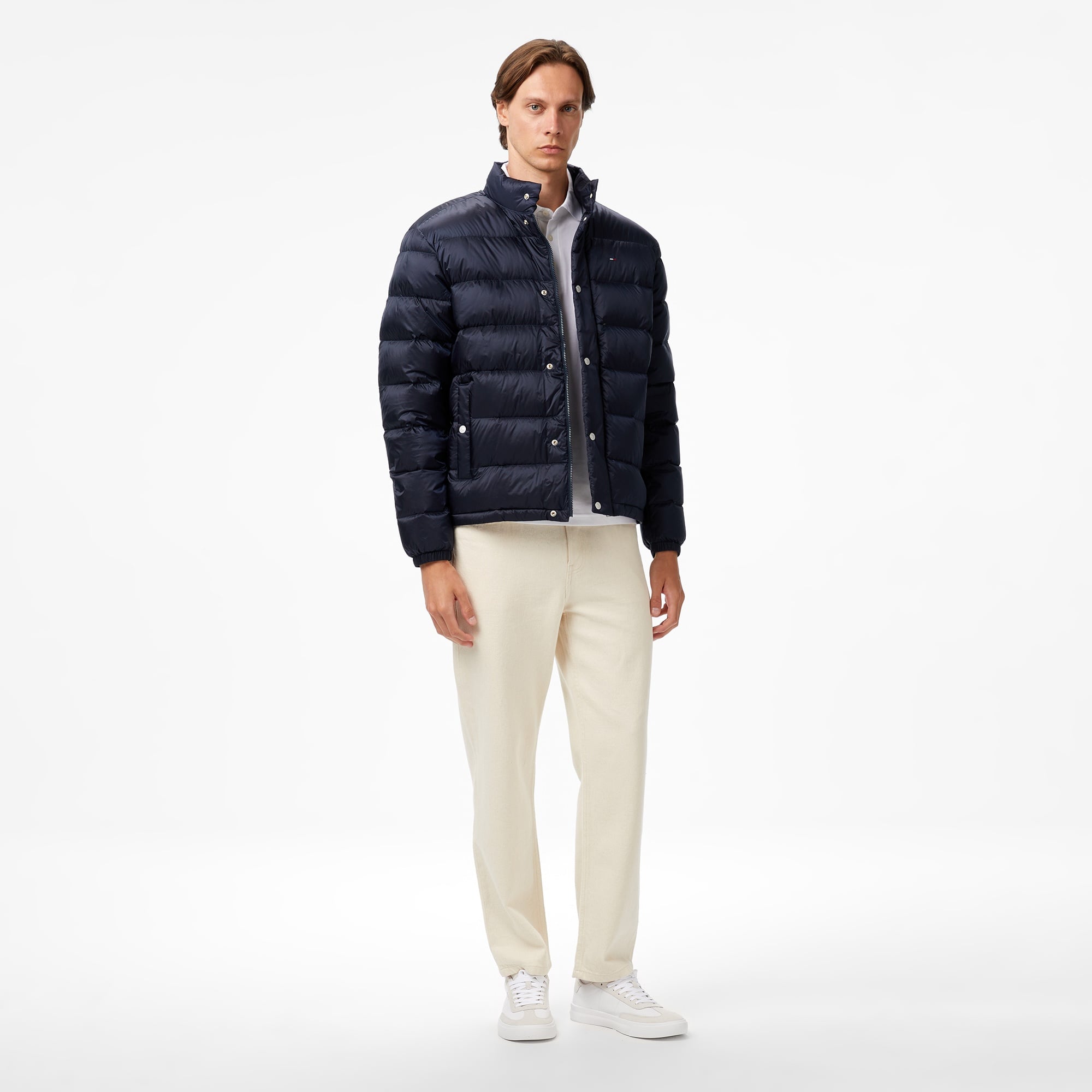 Tommy Jeans Light Down Erkek Puffer Lacivert Mont