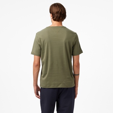  Tommy Hilfiger Light Interlock Erkek Yeşil T-Shirt