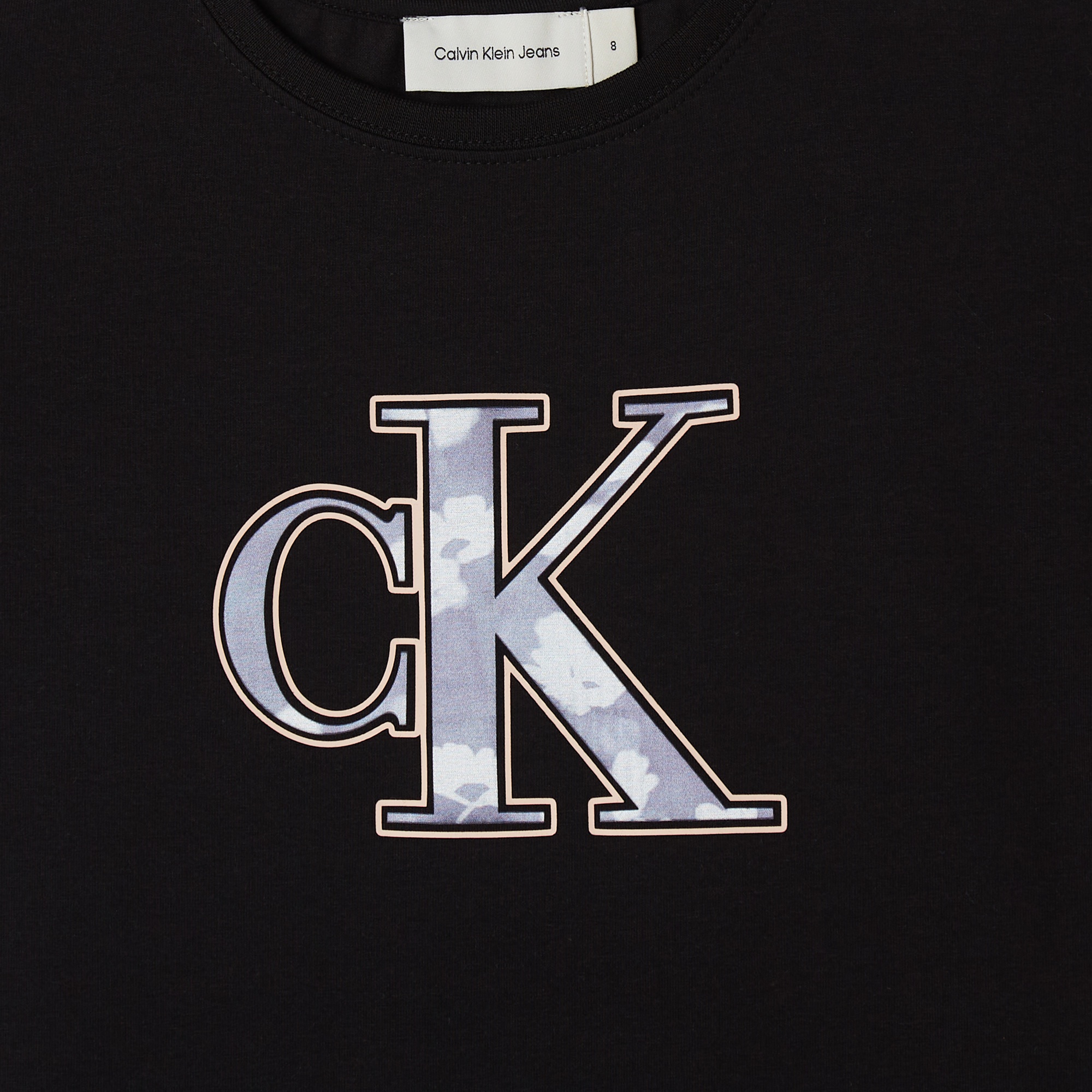 Calvin Klein Logo Placement Çocuk Siyah Elbise