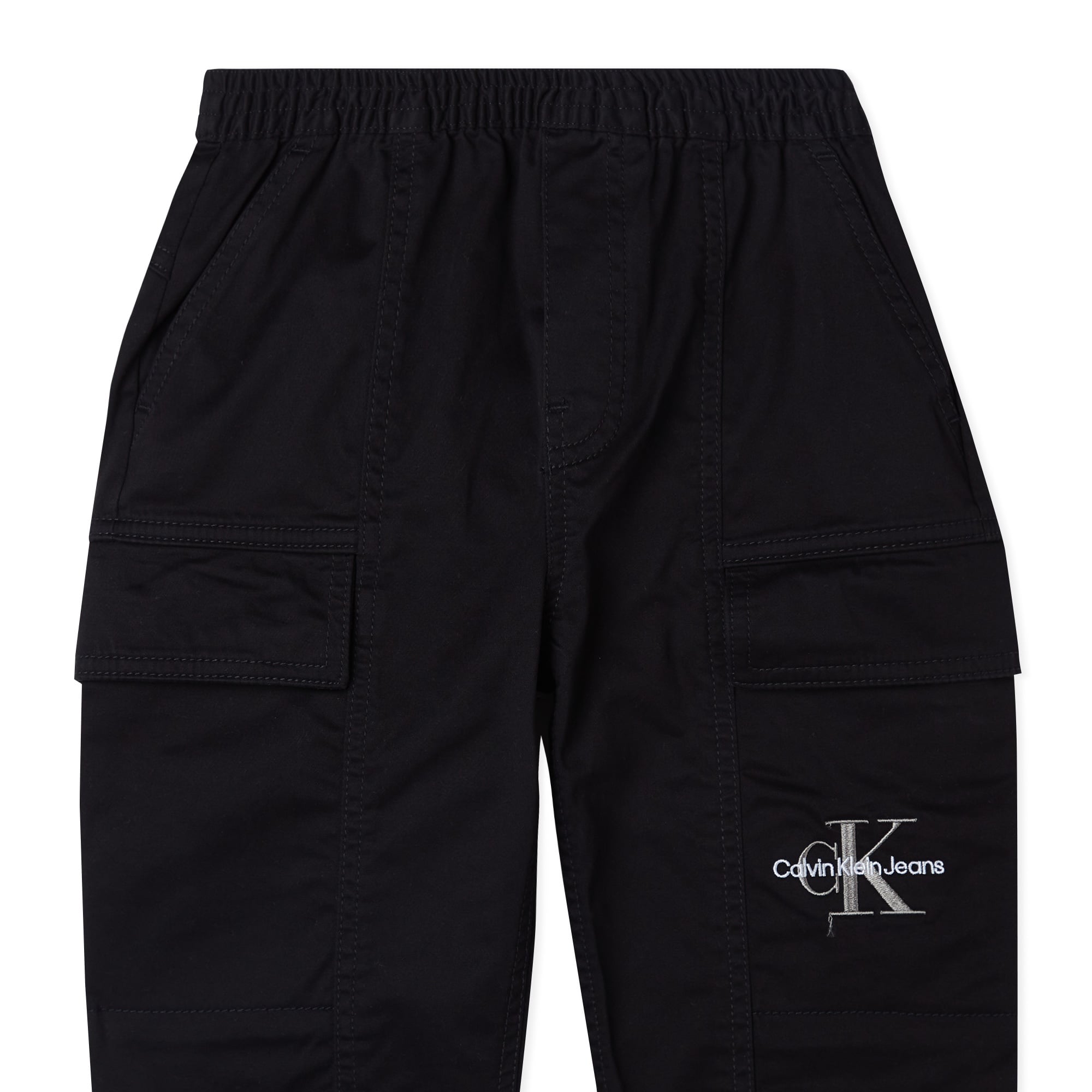 Calvin Klein Essential Woven Cargo Çocuk Siyah Pantolon