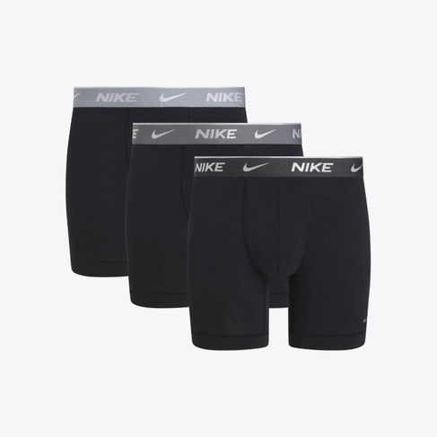  Nike Brief 3' lü Erkek Siyah Boxer