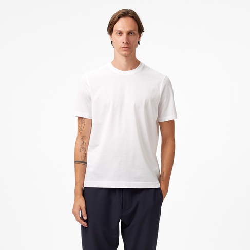  Tommy Hilfiger Mercerised Cotton Erkek Beyaz T-Shirt