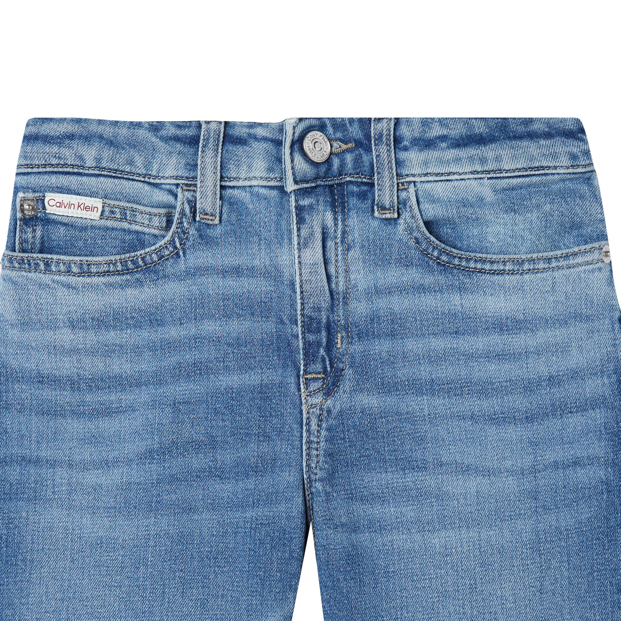 Calvin Klein Wide Leg Authentic Çocuk Mavi Jean