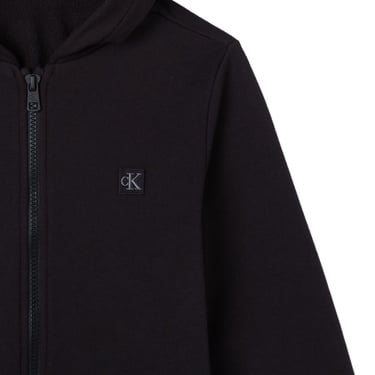  Calvin Klein Mini Badge Zip Through Çocuk Siyah Sweatshirt