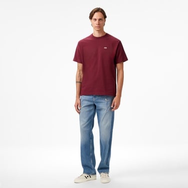  Vans Left Chest ii Loose Ss Erkek Bordo T-Shirt