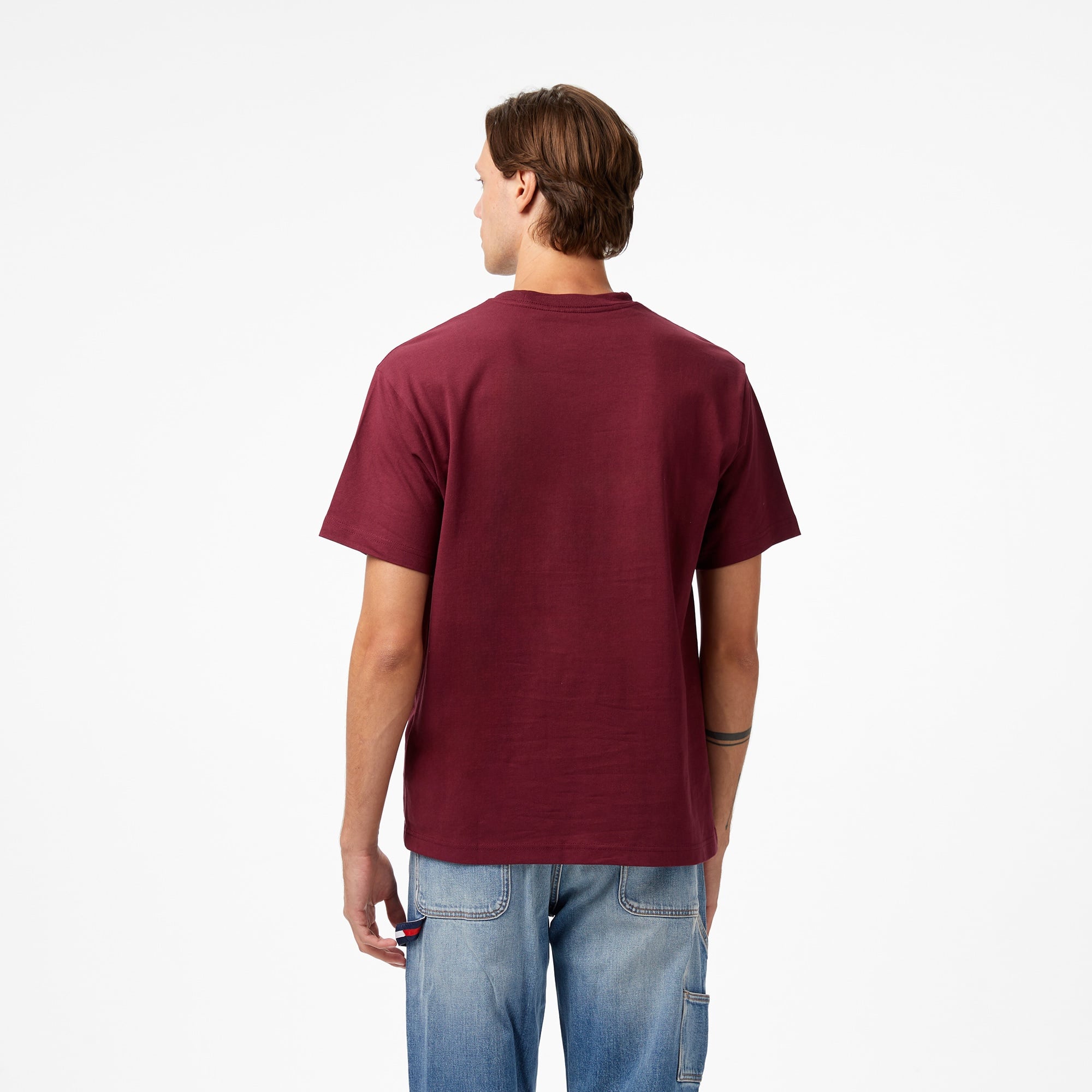 Vans Left Chest ii Loose Ss Erkek Bordo T-Shirt