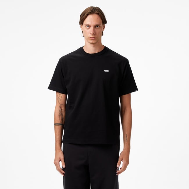  Vans Left Chest ii Loose Ss Erkek Siyah T-Shirt