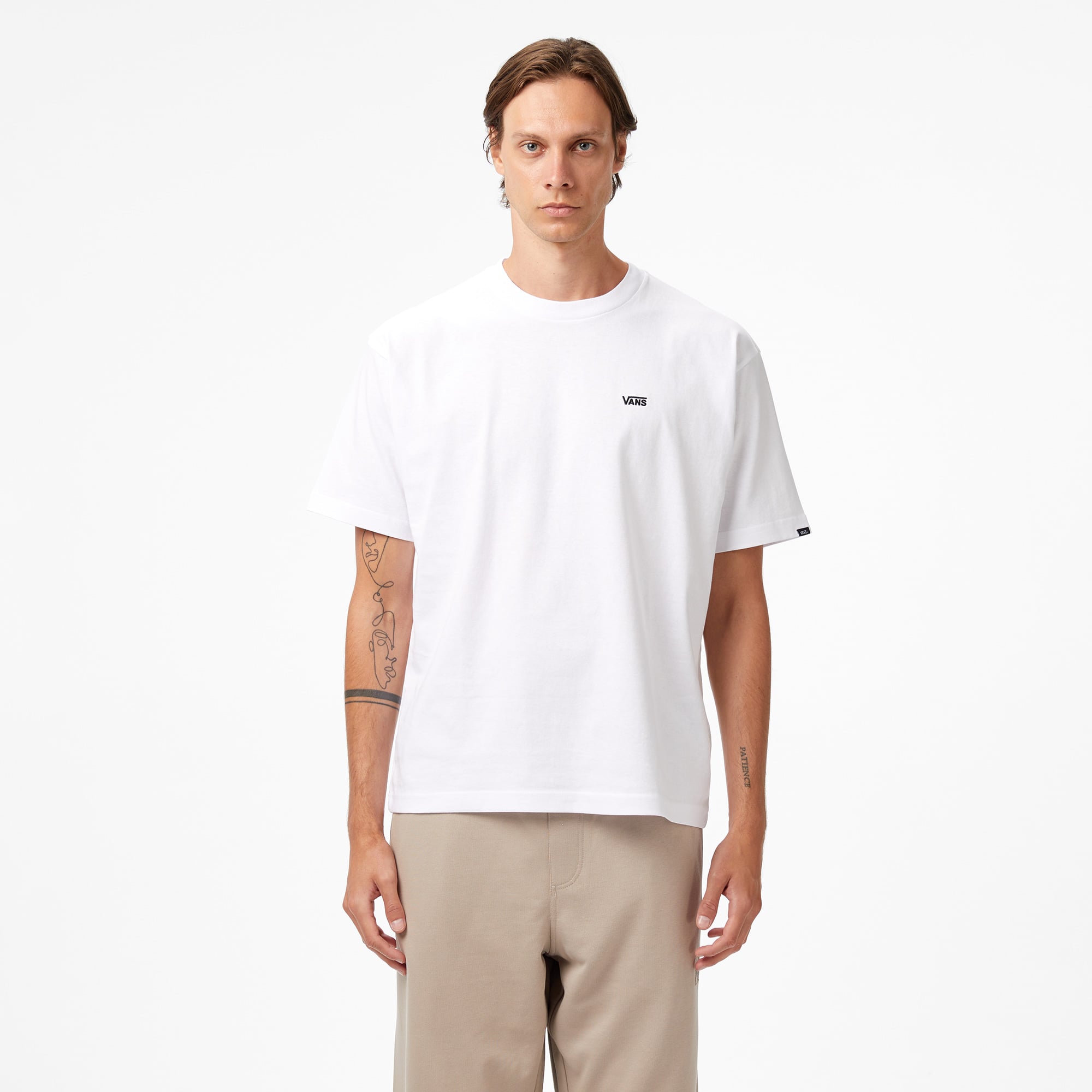  Vans Left Chest ii Loose Ss Erkek Beyaz T-Shirt