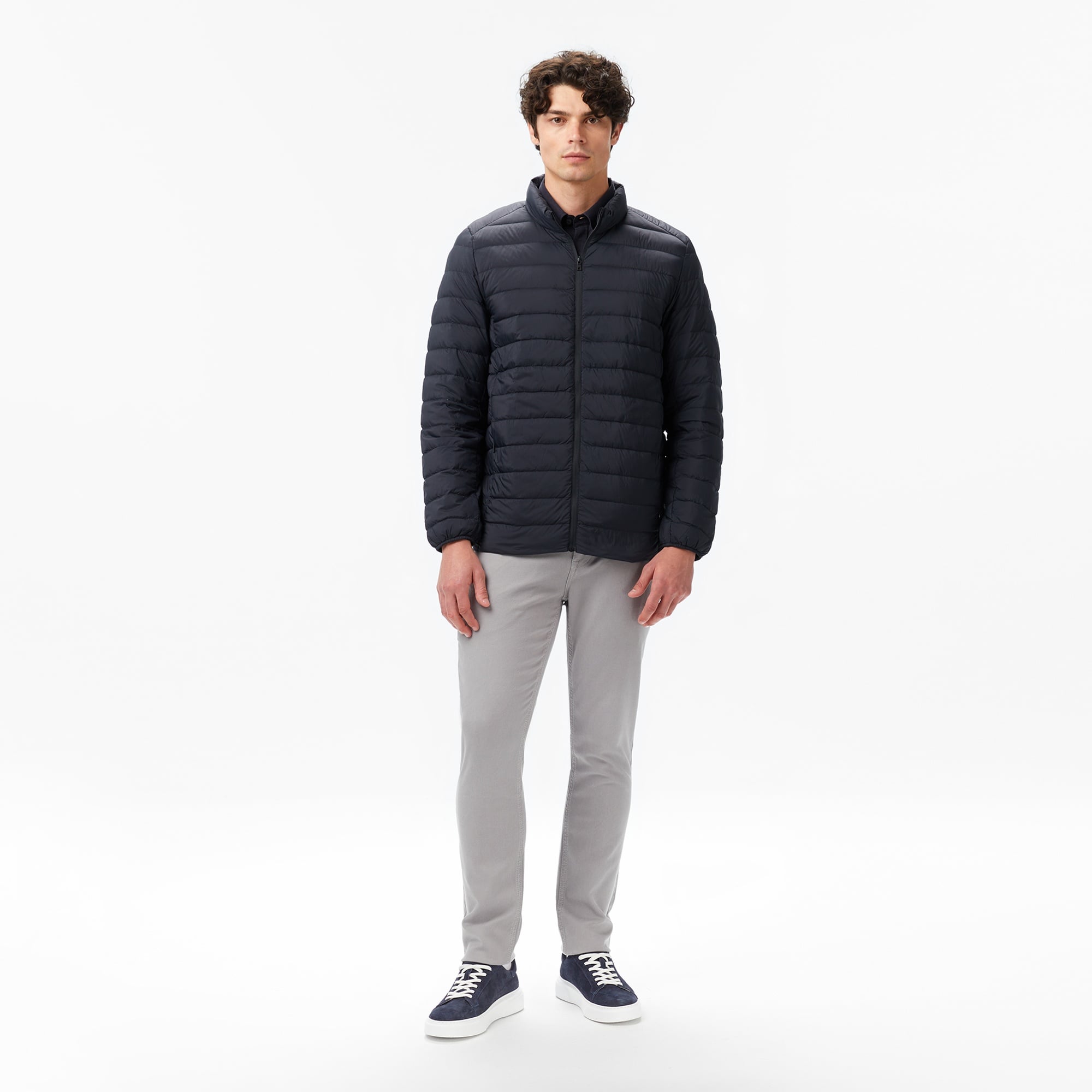 Nautica Erkek Siyah Regular Fit Mont