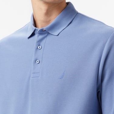  Nautica Classic Fit Uzun Kollu Polo Yaka Erkek Mavi T-shirt