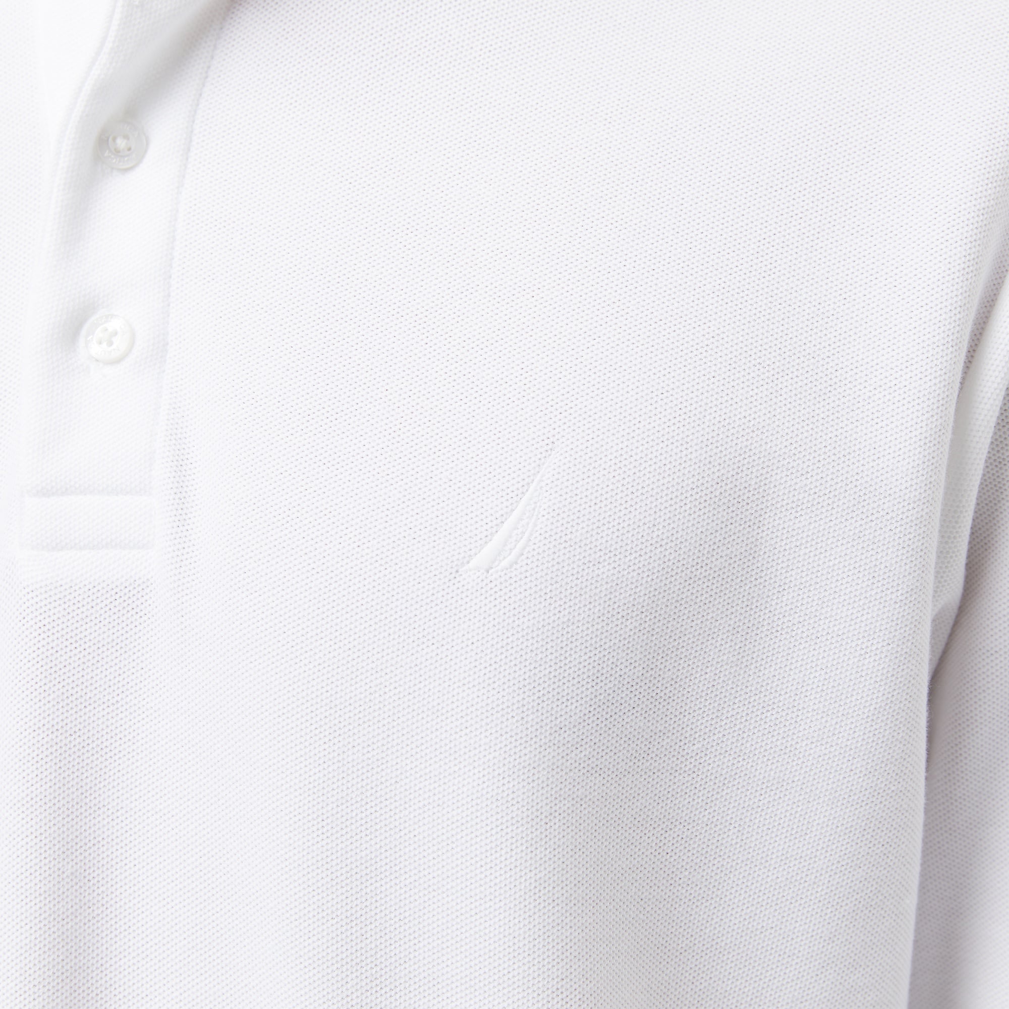 Nautica Erkek Beyaz Classic Fit Uzun Kollu Polo Yaka T-Shirt