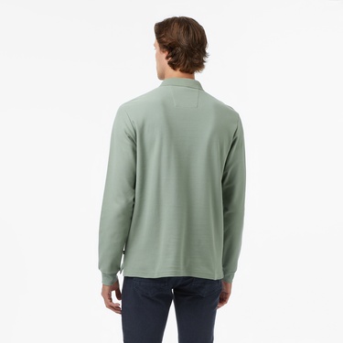  Nautica Erkek Yeşil Classic Fit Uzun Kollu Polo Yaka T-Shirt