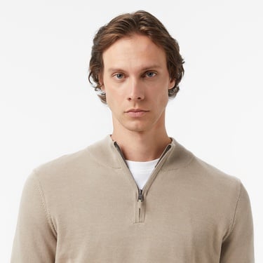  Nautica Erkek Bej Classic Fit Kazak