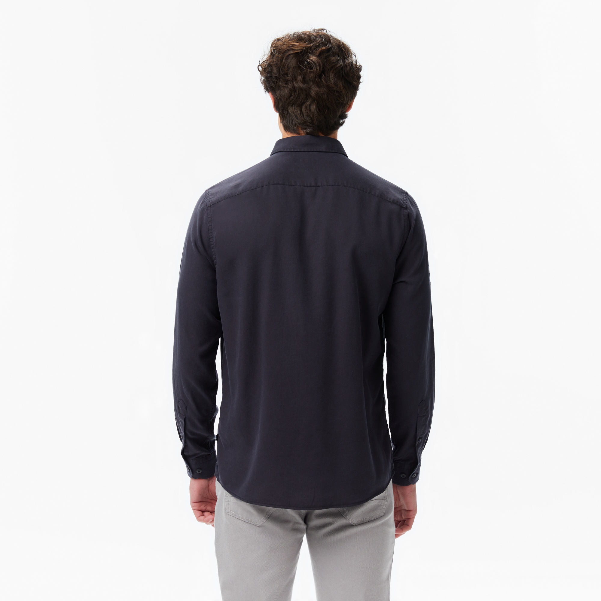 Nautica Erkek Siyah Classic Fit Gömlek