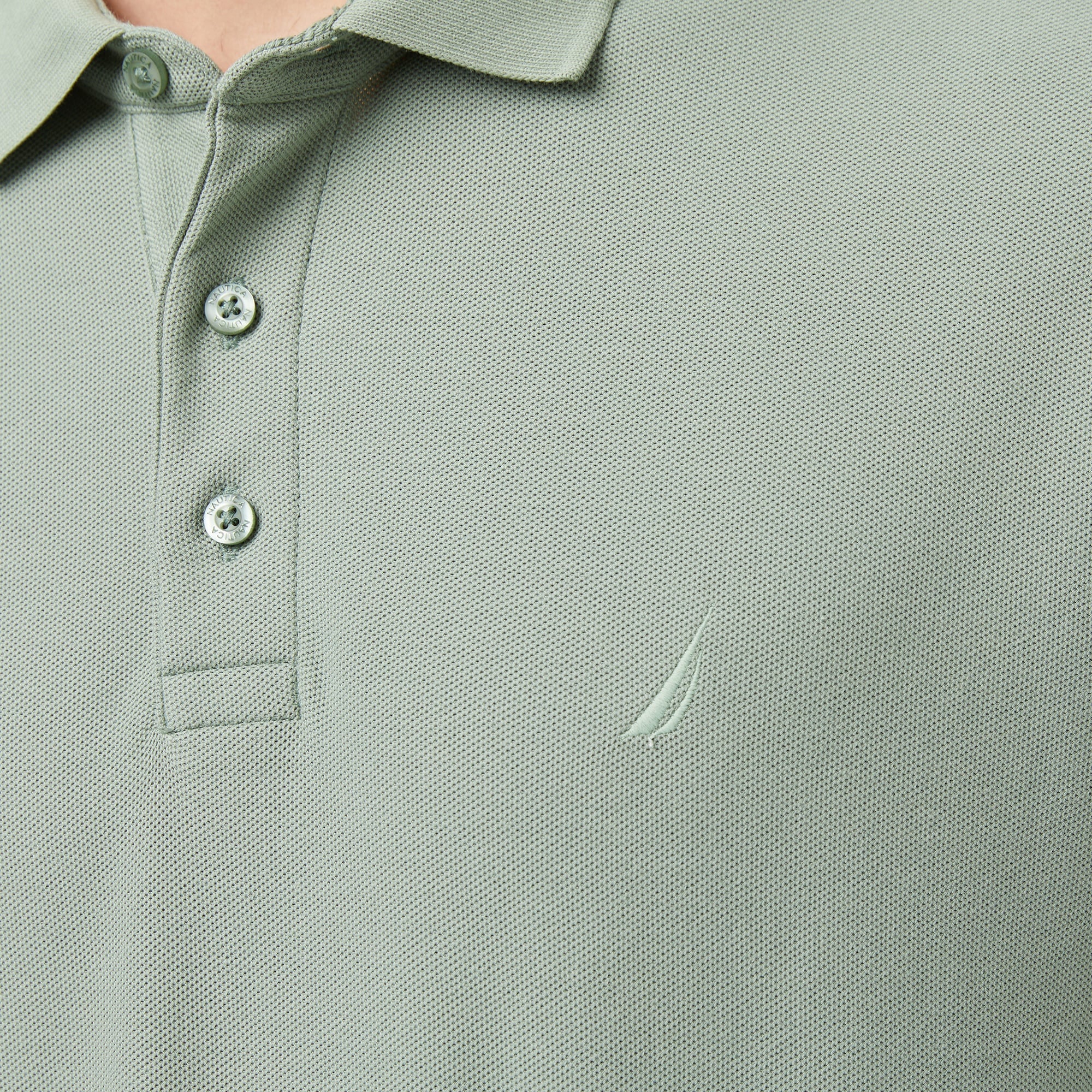 Nautica Erkek Yeşil Classic Fit Uzun Kollu Polo Yaka T-Shirt