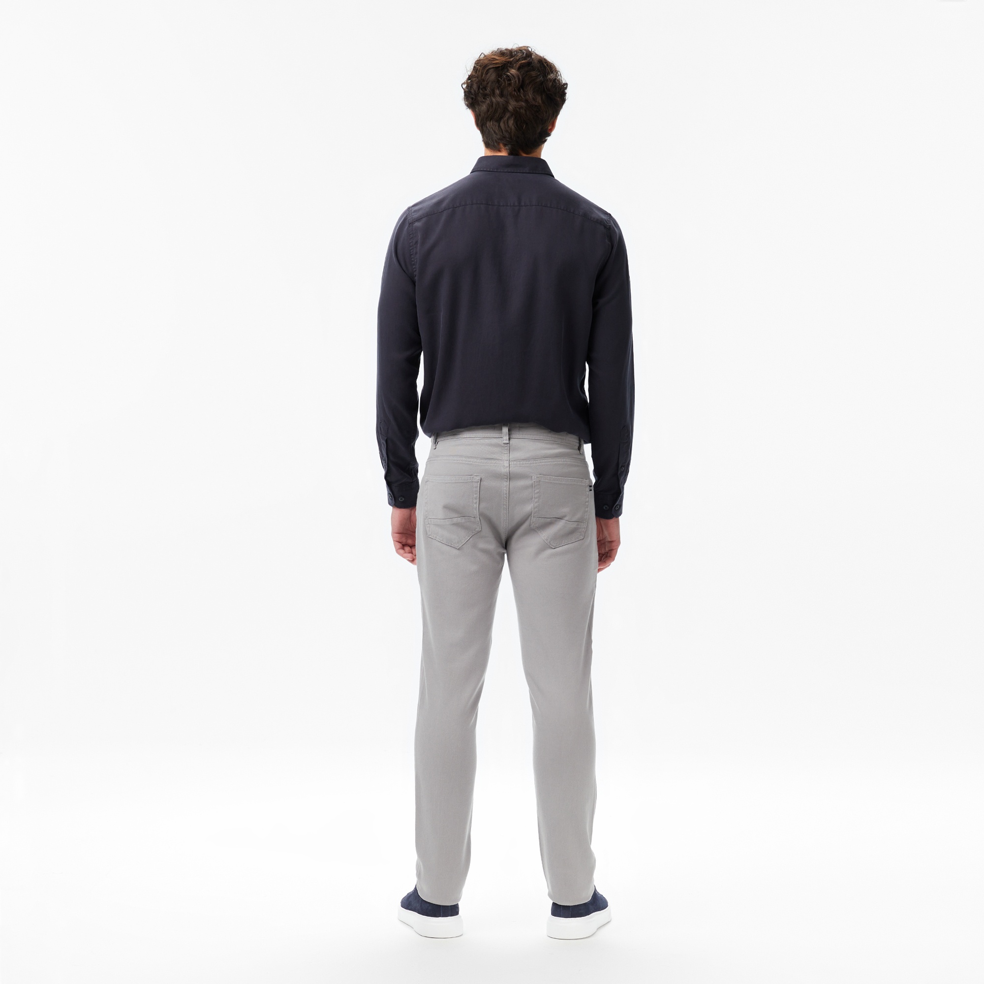 Nautica Erkek Gri Slim Fit Pantolon