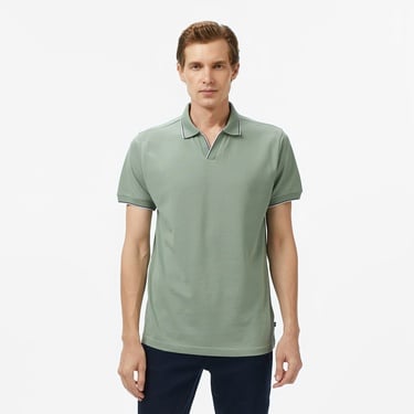  Nautica Erkek Yeşil Classic Fit Polo Yaka T-Shirt