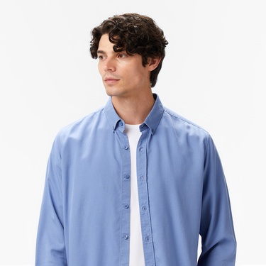  Nautica Erkek Mavi Classic Fit Gömlek