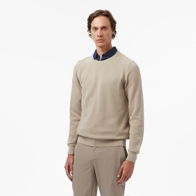  Nautica Erkek Bej Classic Fit Kazak