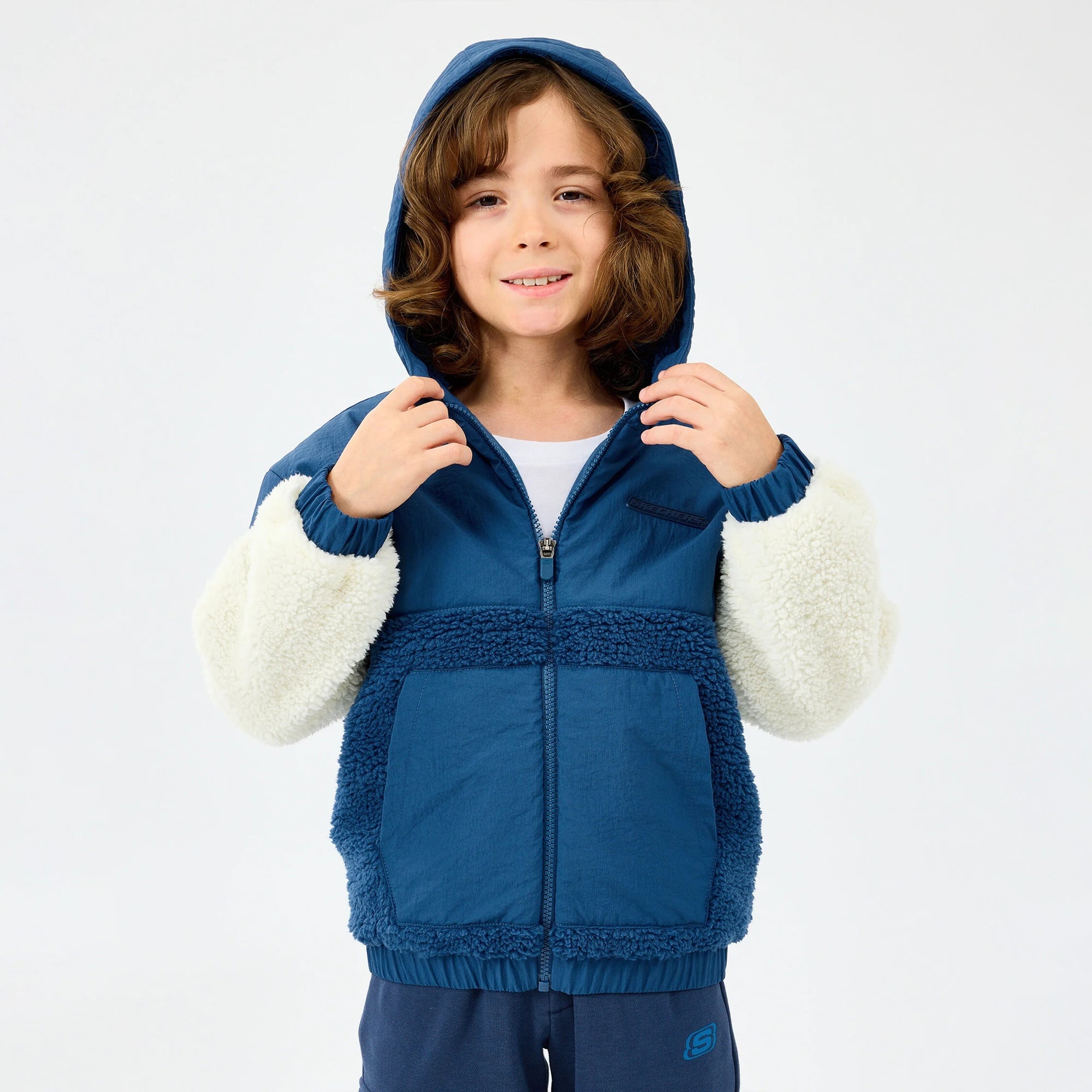 Skechers Sherpa Çocuk Mavi Mont