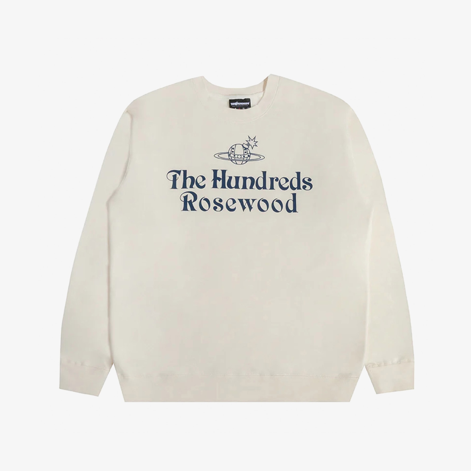 The Hundreds Rosewood Crewneck Erkek Beyaz Sweatshirt