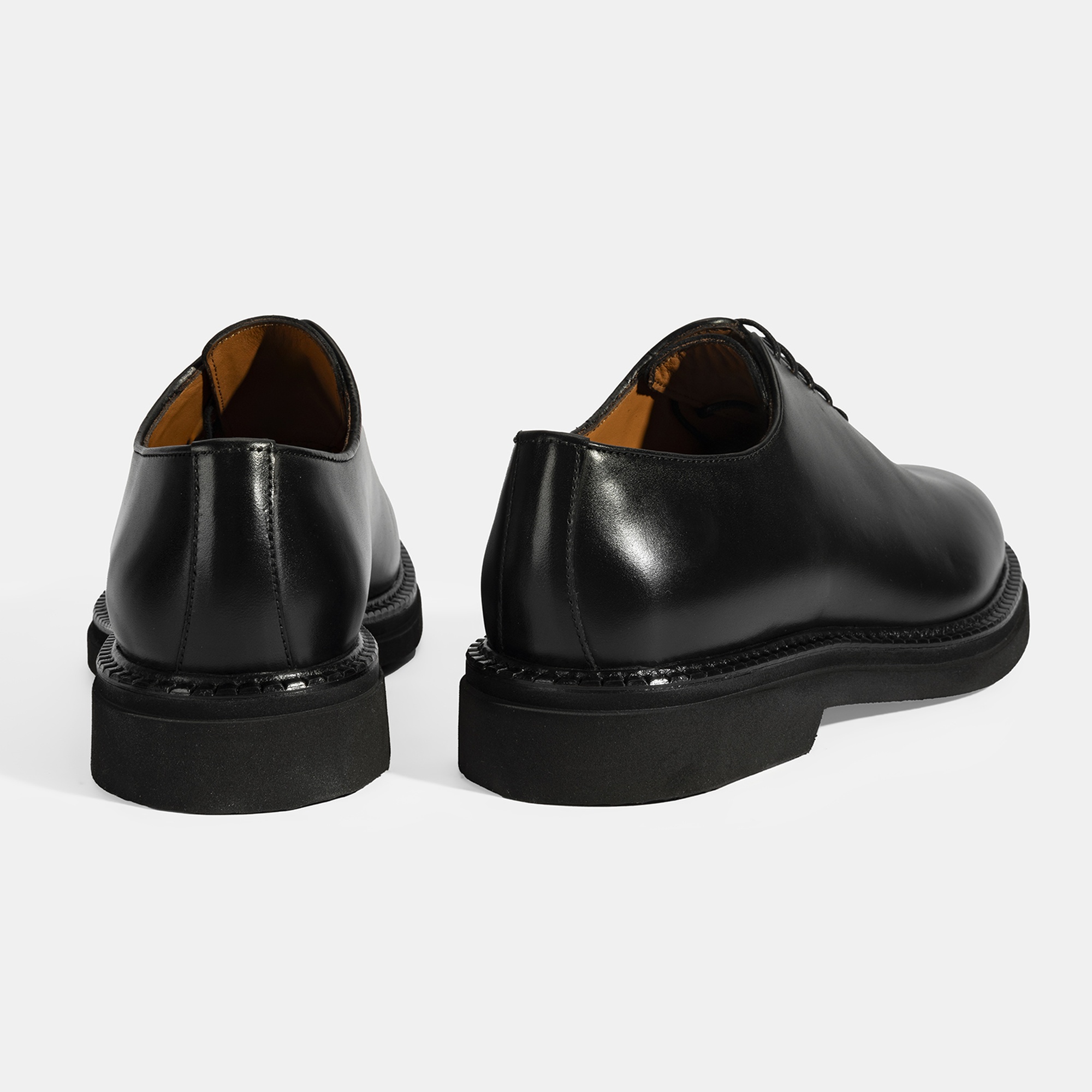 Erkek Siyah Bağcıklı Deri Klasik Ayakkabı