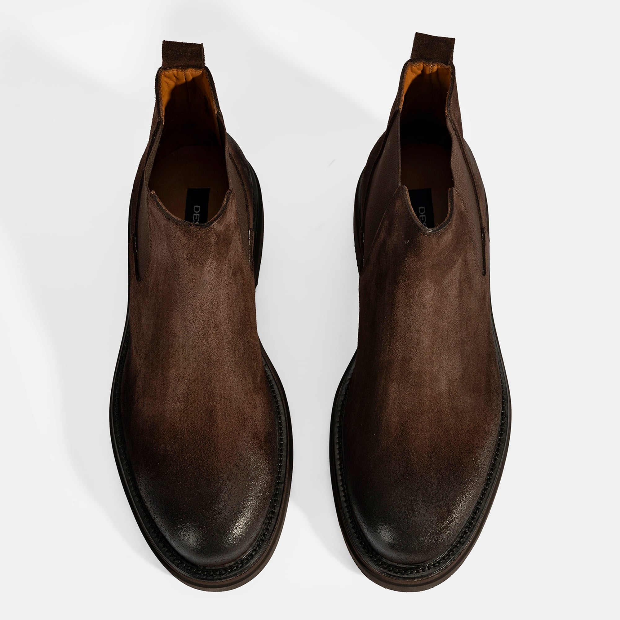 Erkek Kahve Lastikli Süet Bot