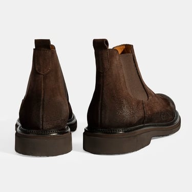  Erkek Kahve Lastikli Süet Bot