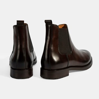  Erkek Kahve Lastikli Deri Bot