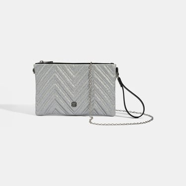  Kadın Gümüş Omuz Askılı Portföy Çanta