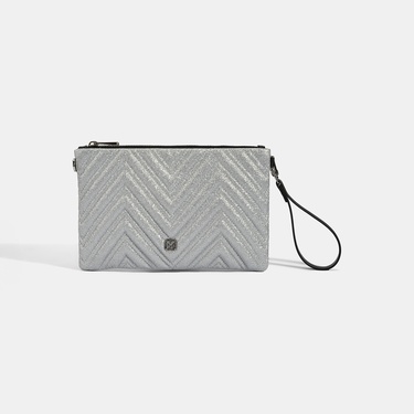  Kadın Gümüş Omuz Askılı Portföy Çanta