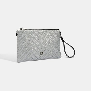  Kadın Gümüş Omuz Askılı Portföy Çanta