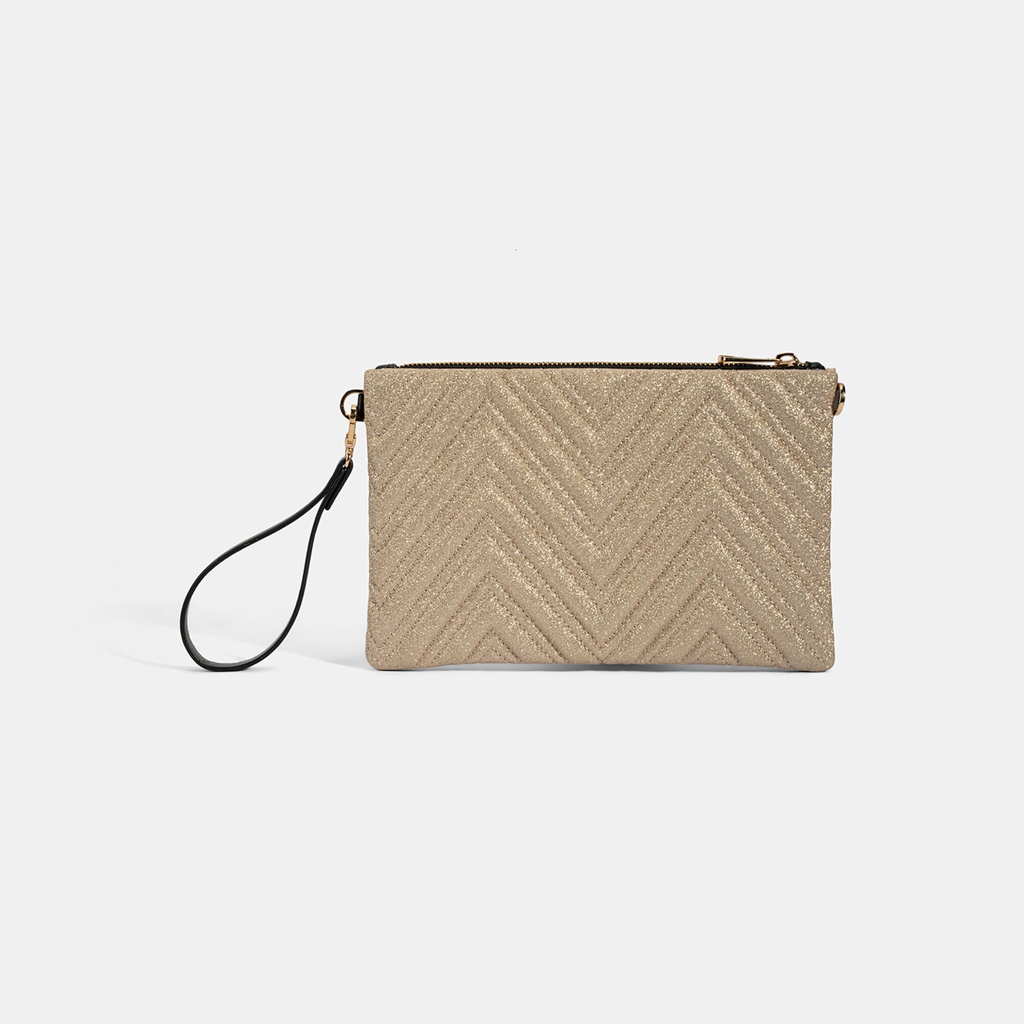 Kadın Gold Omuz Askılı Portföy Çanta