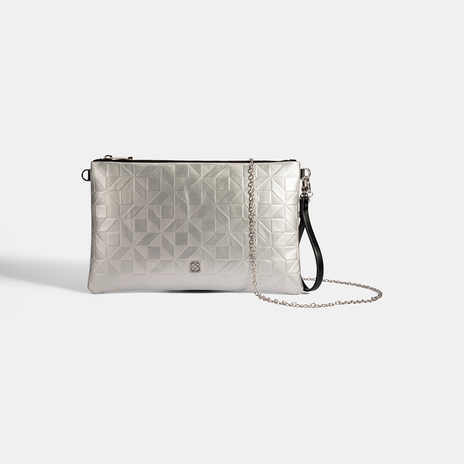  Kadın Gümüş Omuz Askılı Portföy Çanta