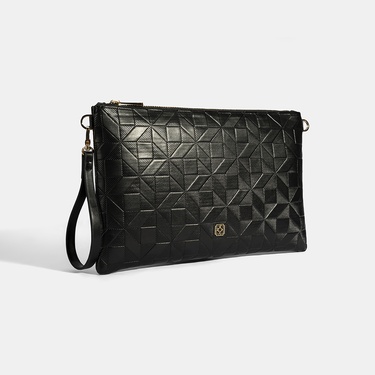  Kadın Siyah Omuz Askılı Portföy Çanta