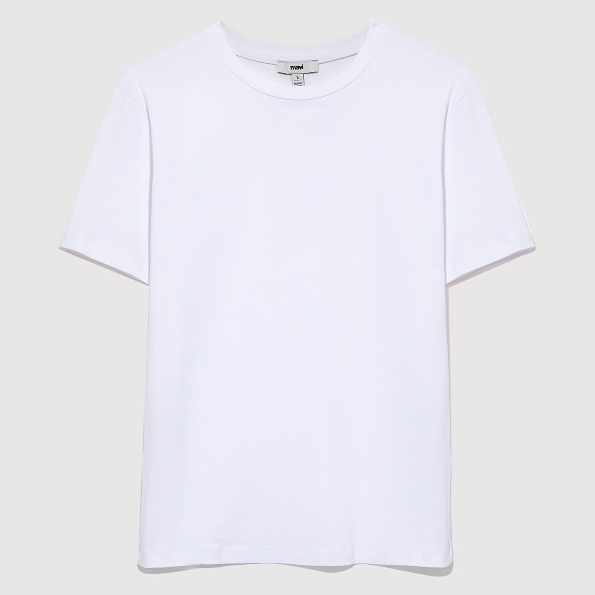 Mavi 2li Kadın Basic Tişört Fitted / Vücuda Oturan Kesim 1611372-900