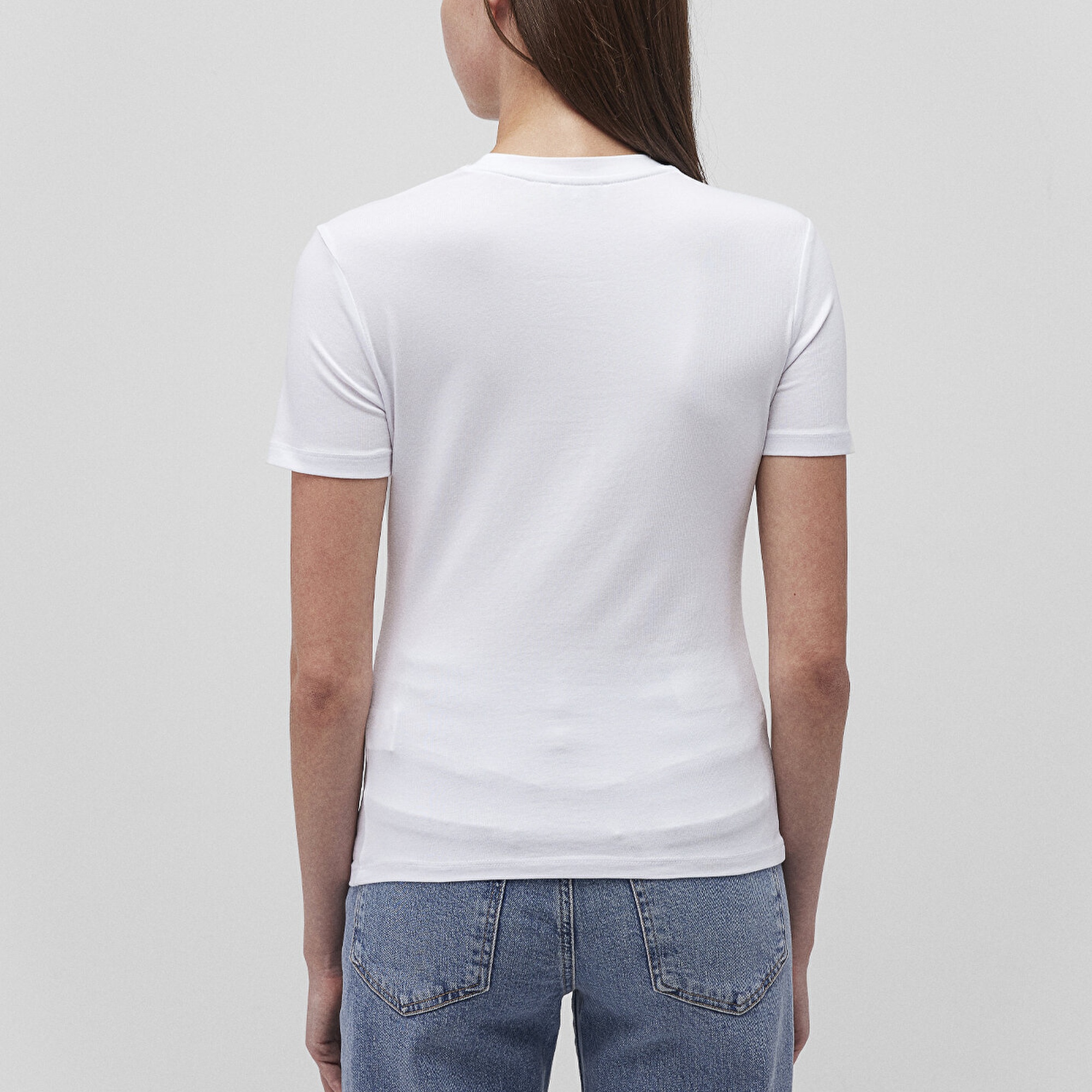 Mavi 2li Kadın Basic Tişört Fitted / Vücuda Oturan Kesim 1611372-900