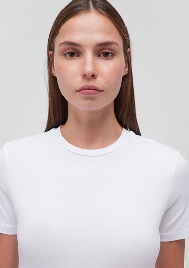  Mavi 2li Kadın Basic Tişört Fitted / Vücuda Oturan Kesim 1611372-900