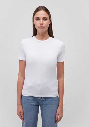  Mavi 2li Kadın Basic Tişört Fitted / Vücuda Oturan Kesim 1611372-900