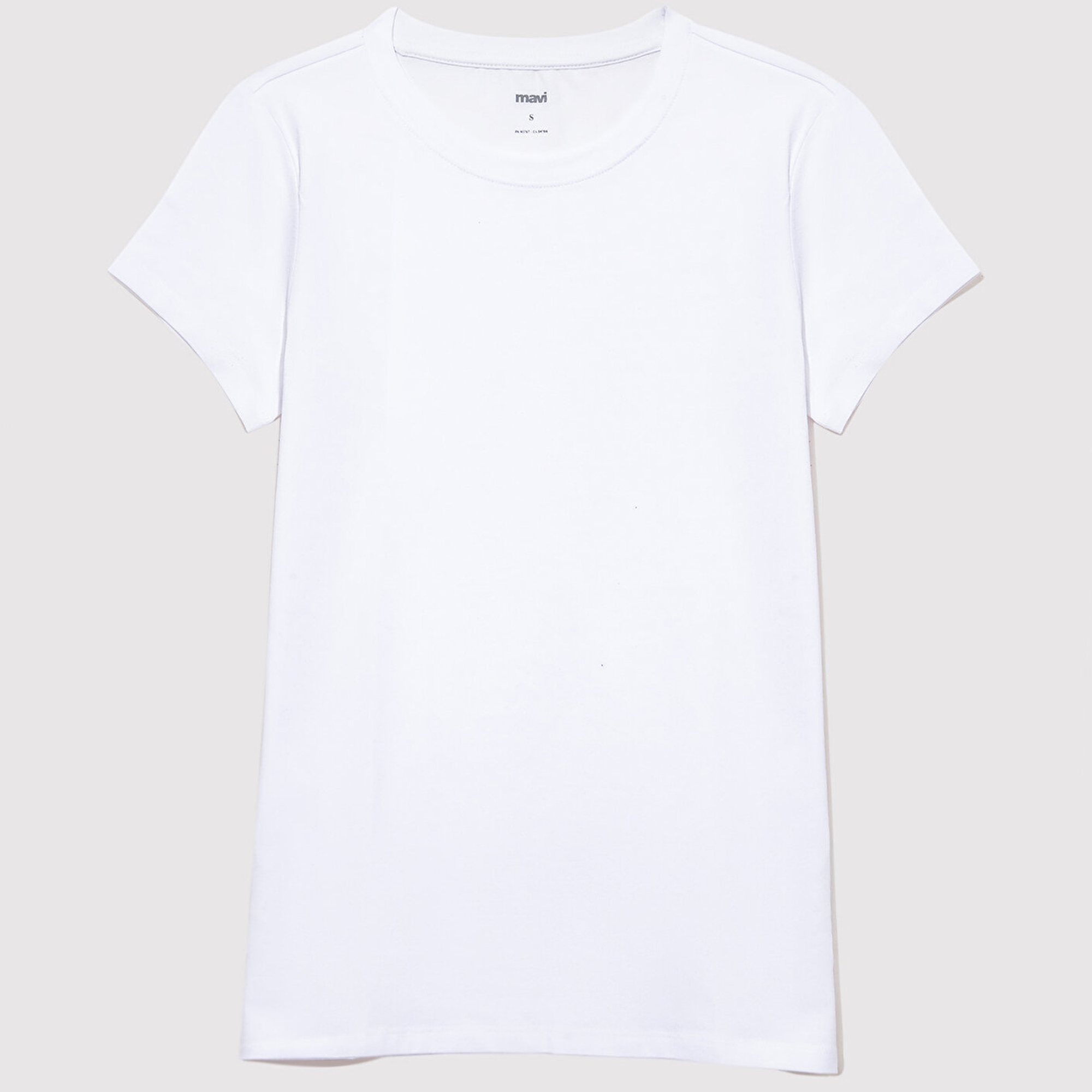 Mavi 2li Kadın Basic Tişört Fitted / Vücuda Oturan Kesim 1611368-620