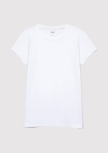  Mavi 2li Kadın Basic Tişört Fitted / Vücuda Oturan Kesim 1611368-620